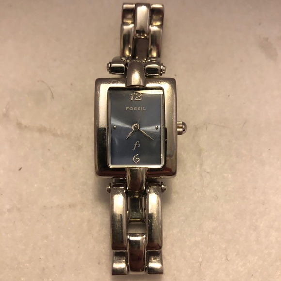 Fossil F2 ES8956 Blue Square Dial - Picture 1 of 3